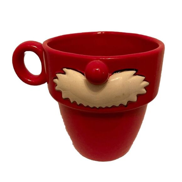 3-Dimensional Santa Claus Mustache Nose‎ Christmas Holiday Mug Grassland Roads - Picture 1 of 6